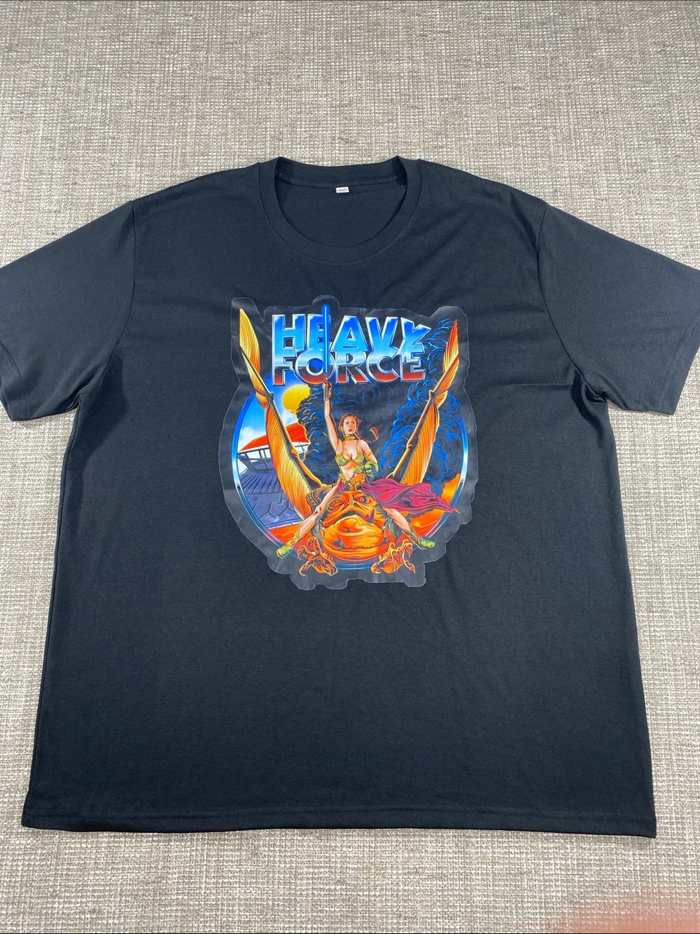 Heavy Force Graphic Tee in Black